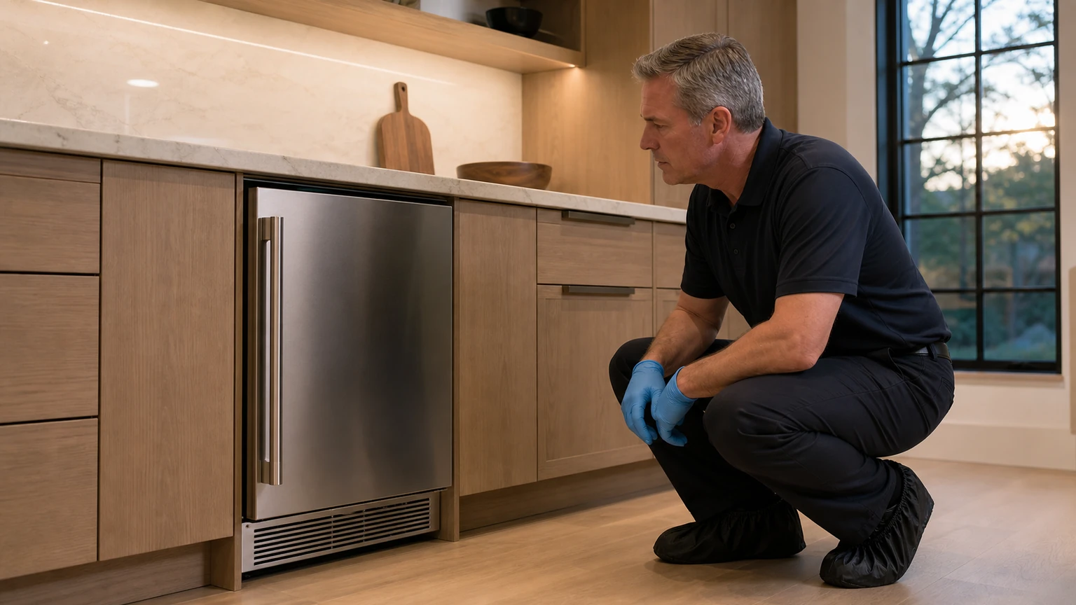 Undercounter ice maker diagnostic visit in Wilton
